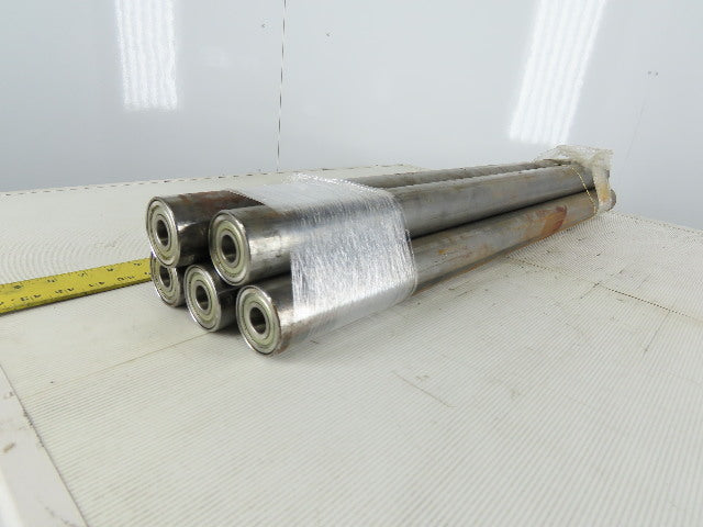34-3/4" Face 34-3/4" BF 2.19 OD 3/4" Bearing Bore Gravity Roller Lot Of 5