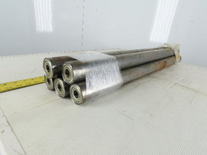 34-3/4" Face 34-3/4" BF 2.19 OD 3/4" Bearing Bore Gravity Roller Lot Of 5