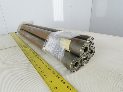 34-3/4" Face 34-3/4" BF 2.19 OD 3/4" Bearing Bore Gravity Roller Lot Of 5