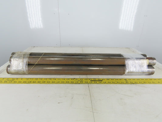 34-3/4" Face 34-3/4" BF 2.19 OD 3/4" Bearing Bore Gravity Roller Lot Of 5