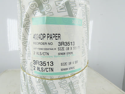 Xerox 4024DP Paper 18" x 500' Sensor Stripe Printer Paper Roll
