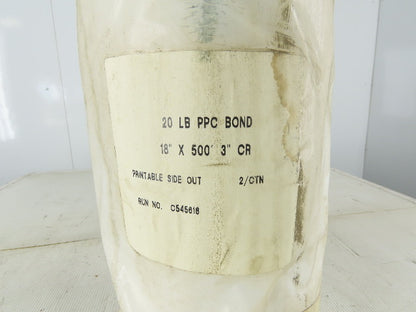 20# 18" x 500' Bond Inkjet Printer Paper 3" Core