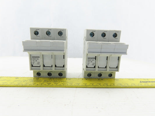 Siemens 3NW7 031 3 Pole 600V 30A Fuse Holder Lot of 2