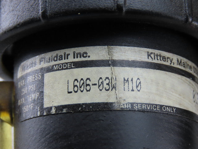 Watts L606-03W M10 3/8" Air Pneumatic Filter Lubricator Regulator