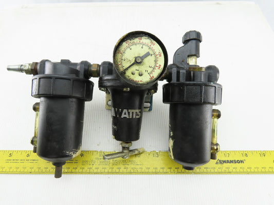 Watts L606-03W M10 3/8" Air Pneumatic Filter Lubricator Regulator