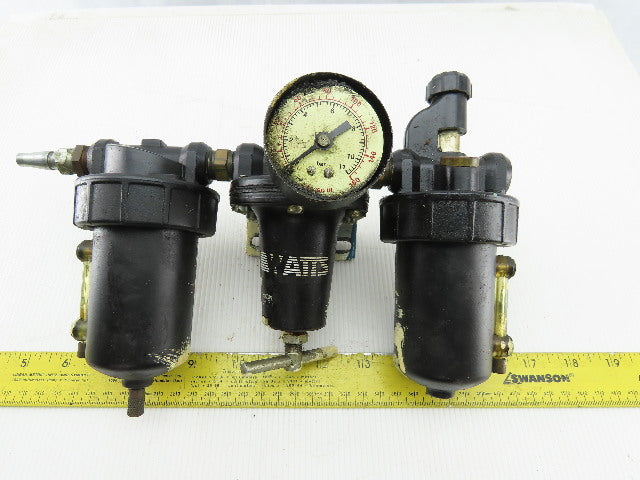 Watts L606-03W M10 3/8" Air Pneumatic Filter Lubricator Regulator