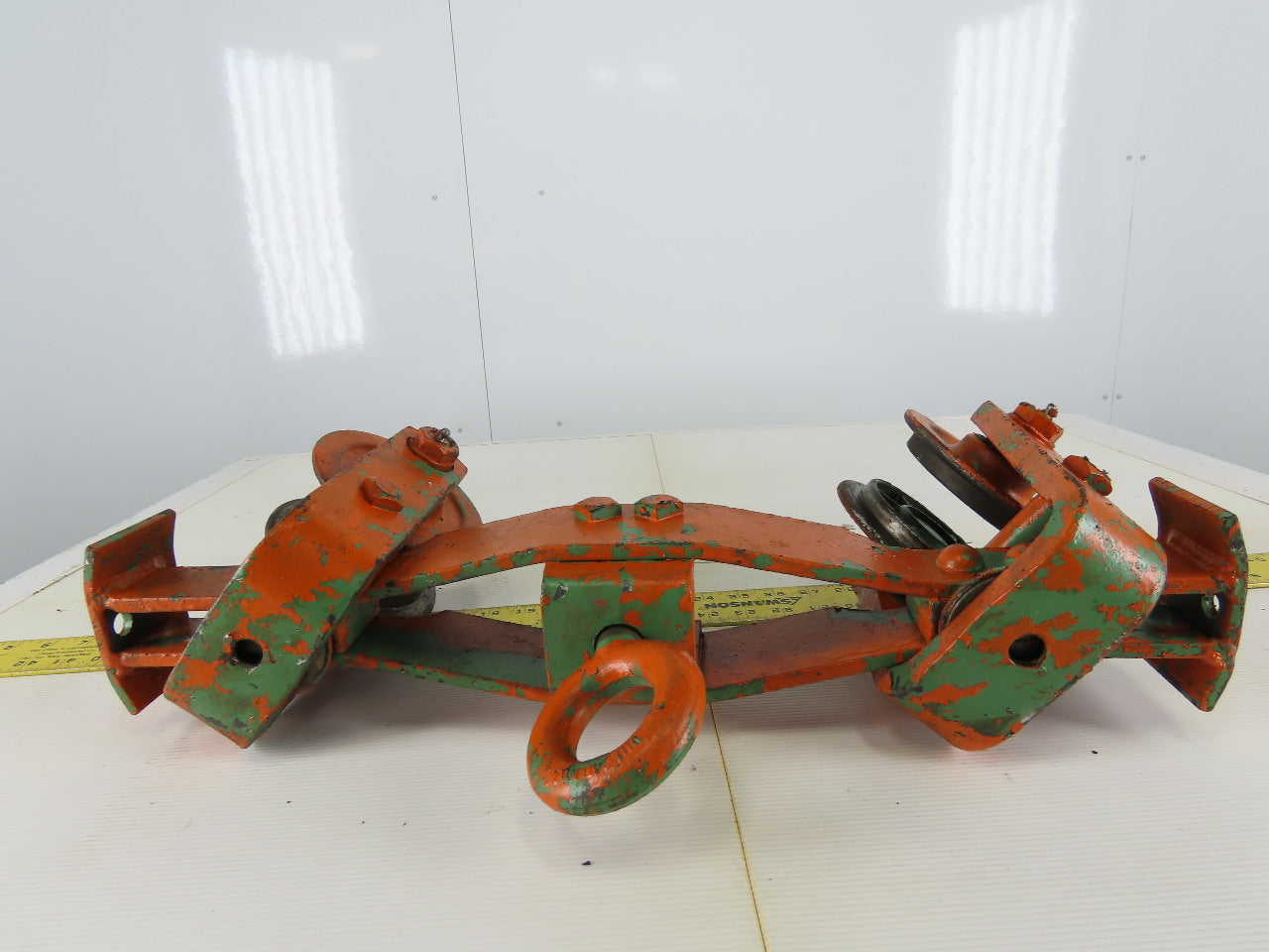 Cast Iron Push/Pull Single Girder 2" Beam Trolley