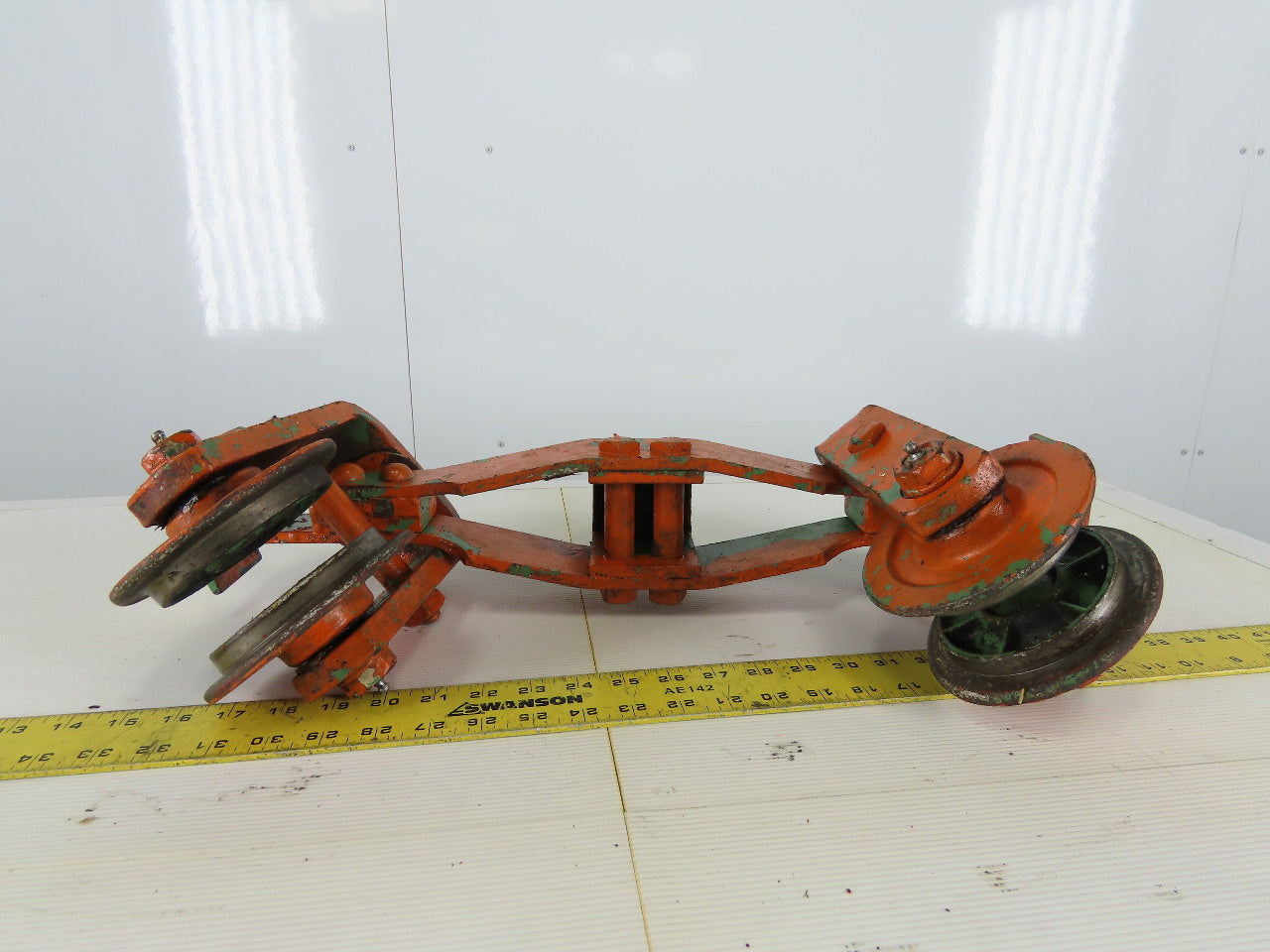 Cast Iron Push/Pull Single Girder 2" Beam Trolley