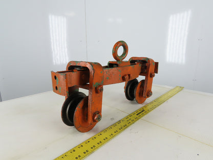 Cast Iron Push/Pull Single Girder 2" Beam Trolley