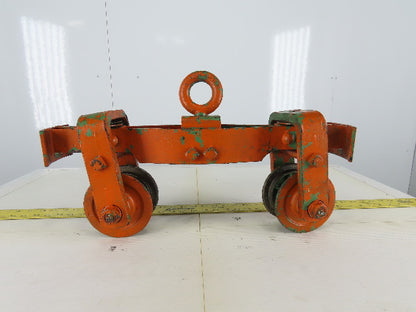 Cast Iron Push/Pull Single Girder 2" Beam Trolley