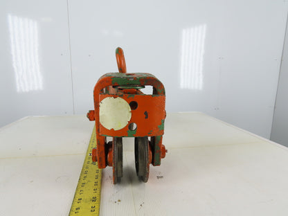 Cast Iron Push/Pull Single Girder 2" Beam Trolley