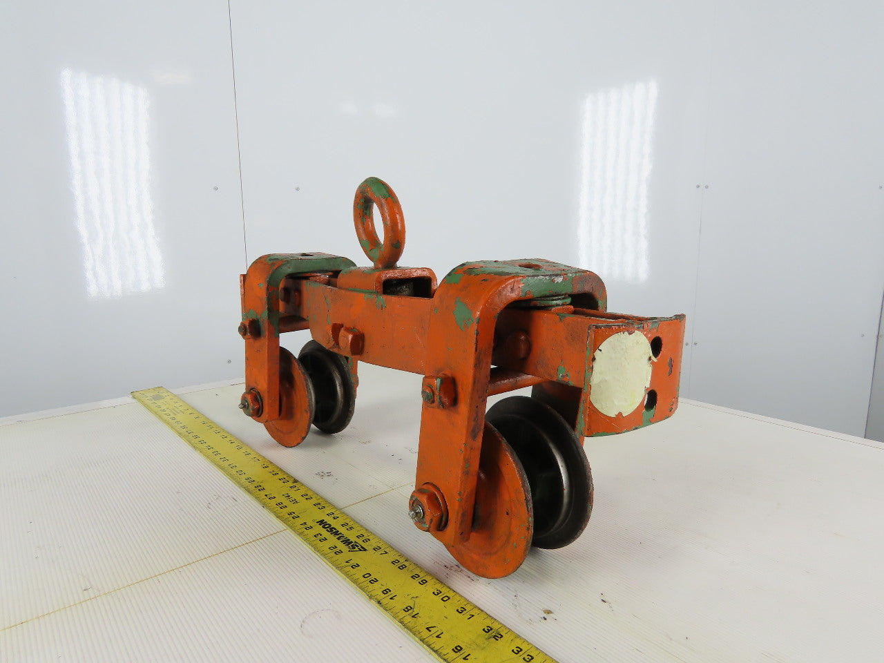 Cast Iron Push/Pull Single Girder 2" Beam Trolley