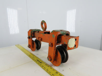 Cast Iron Push/Pull Single Girder 2" Beam Trolley