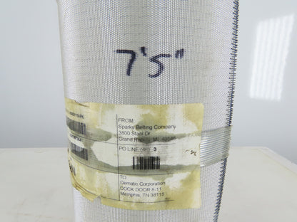 Sparks 20" Woven Back 2 Ply Smooth Top Conveyor Belt 7'5"
