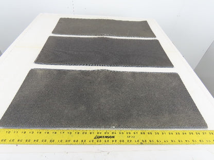 30" Interwoven Rough Conveyor Belt Splice Section 12" Lot Of 3