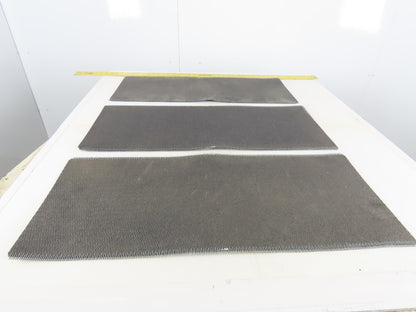 30" Interwoven Rough Conveyor Belt Splice Section 12" Lot Of 3