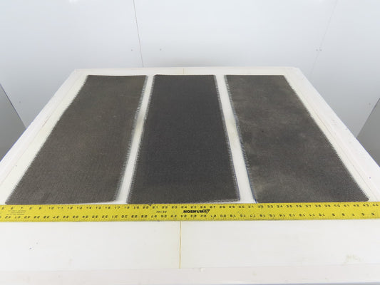 30" Interwoven Rough Conveyor Belt Splice Section 12" Lot Of 3