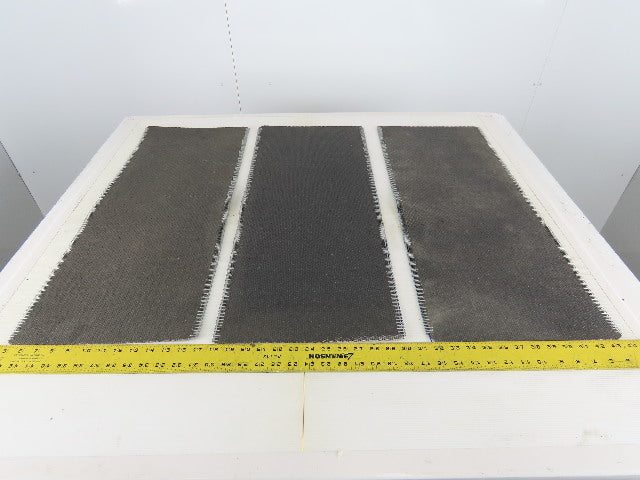 30" Interwoven Rough Conveyor Belt Splice Section 12" Lot Of 3