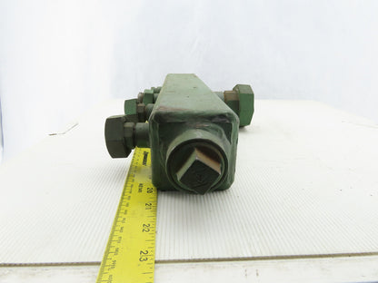 4 Way Manifold 4 1/2" Ports 3" Square Body