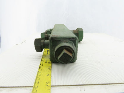 4 Way Manifold 4 1/2" Ports 3" Square Body