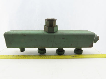 4 Way Manifold 4 1/2" Ports 3" Square Body