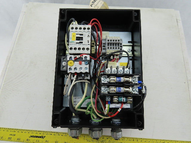 Moeller 230V 1Ph 60Hz 1/3Hp Motor Starter Overload 4A Trip 120V Control Voltage