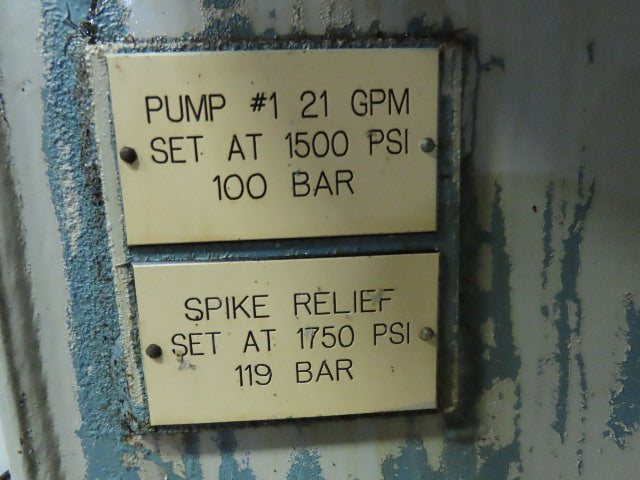Rexroth 20Hp Hydraulic Power Unit 4000PSI 41GPM Max 60 Gal AA10VS071DR/31R Pump
