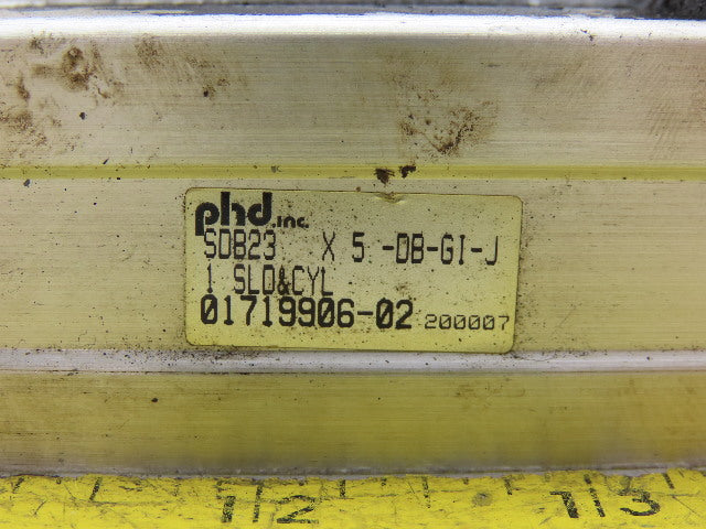 phd SDB23X5-DB-GI-J 1-1/4" Bore 4" Stroke Double Acting Guided Cylinder