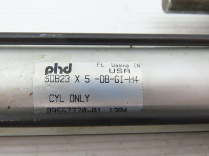 phd SDB23X5-DB-GI-J 1-1/4" Bore 4" Stroke Double Acting Guided Cylinder