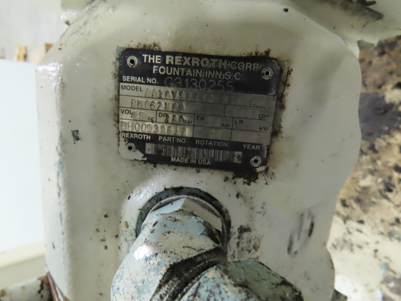 Rexroth 10Hp Hydraulic Power Unit 60 Gal PKC62N00 Pump 460V 3Ph