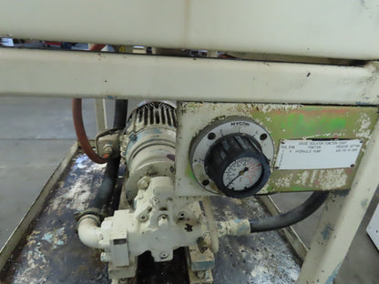 Rexroth 10Hp Hydraulic Power Unit 60 Gal PKC62N00 Pump 460V 3Ph