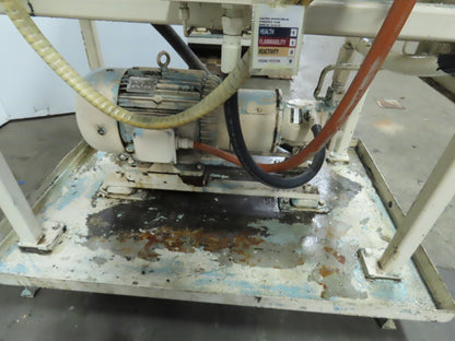 Rexroth 10Hp Hydraulic Power Unit 60 Gal PKC62N00 Pump 460V 3Ph