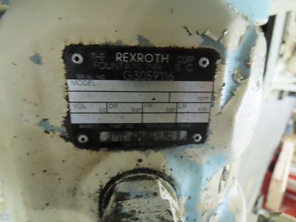 Rexroth 10Hp Hydraulic Power Unit 60 Gal PKC62N00 Pump 460V 3Ph