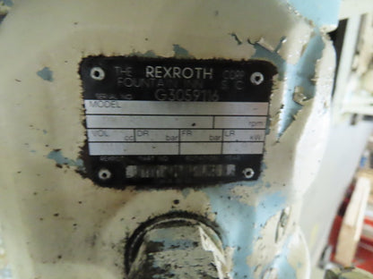 Rexroth 10Hp Hydraulic Power Unit 60 Gal PKC62N00 Pump 460V 3Ph