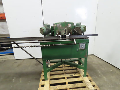 1Hp 3Ph 230/460V 8" Double Miter Notch Frame Saw 72" Runout & Quick Stop