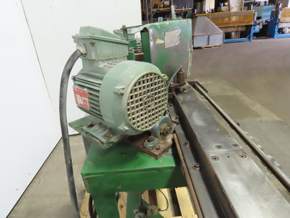 1Hp 3Ph 230/460V 8" Double Miter Notch Frame Saw 72" Runout & Quick Stop