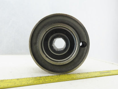 5-1/2" OD x 2-5/8" Crowned Face End Pulley 1-1/16" Hex Bore