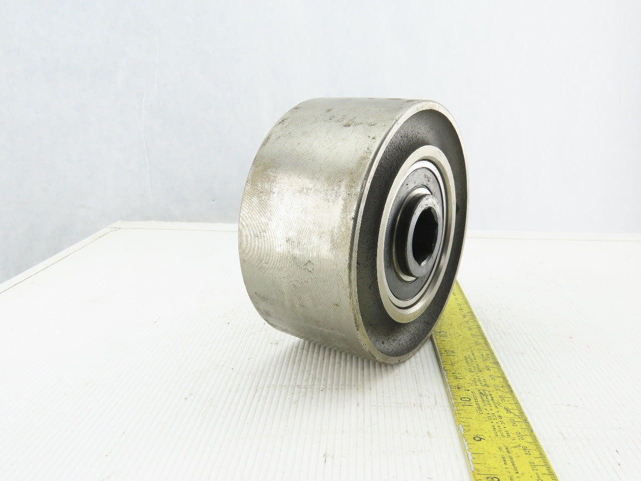 5-1/2" OD x 2-5/8" Crowned Face End Pulley 1-1/16" Hex Bore