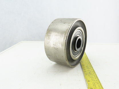 5-1/2" OD x 2-5/8" Crowned Face End Pulley 1-1/16" Hex Bore