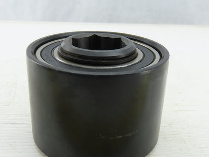 3" x 2" Flat Face Belt idler Pulley 1-1/16" Hex Bore