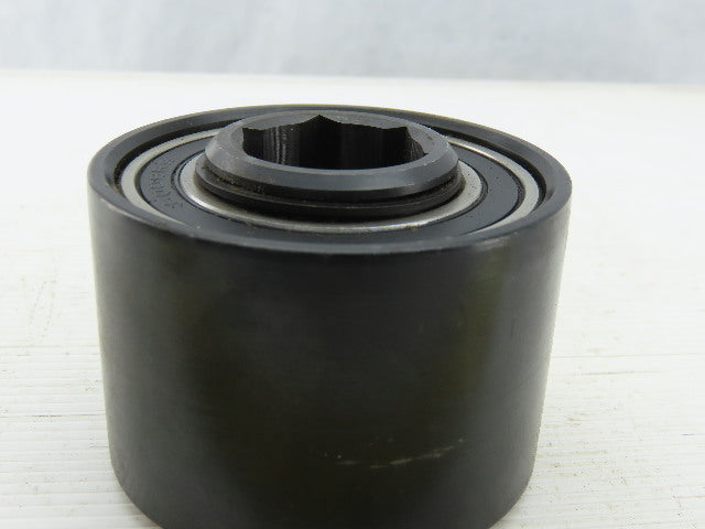 3" x 2" Flat Face Belt idler Pulley 1-1/16" Hex Bore