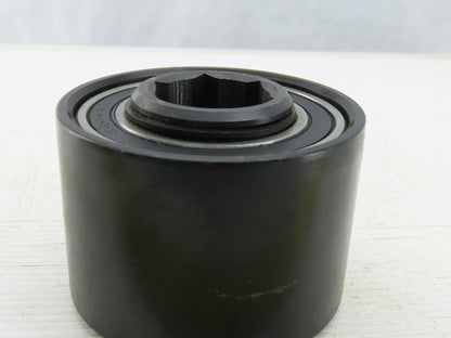3" x 2" Flat Face Belt idler Pulley 1-1/16" Hex Bore