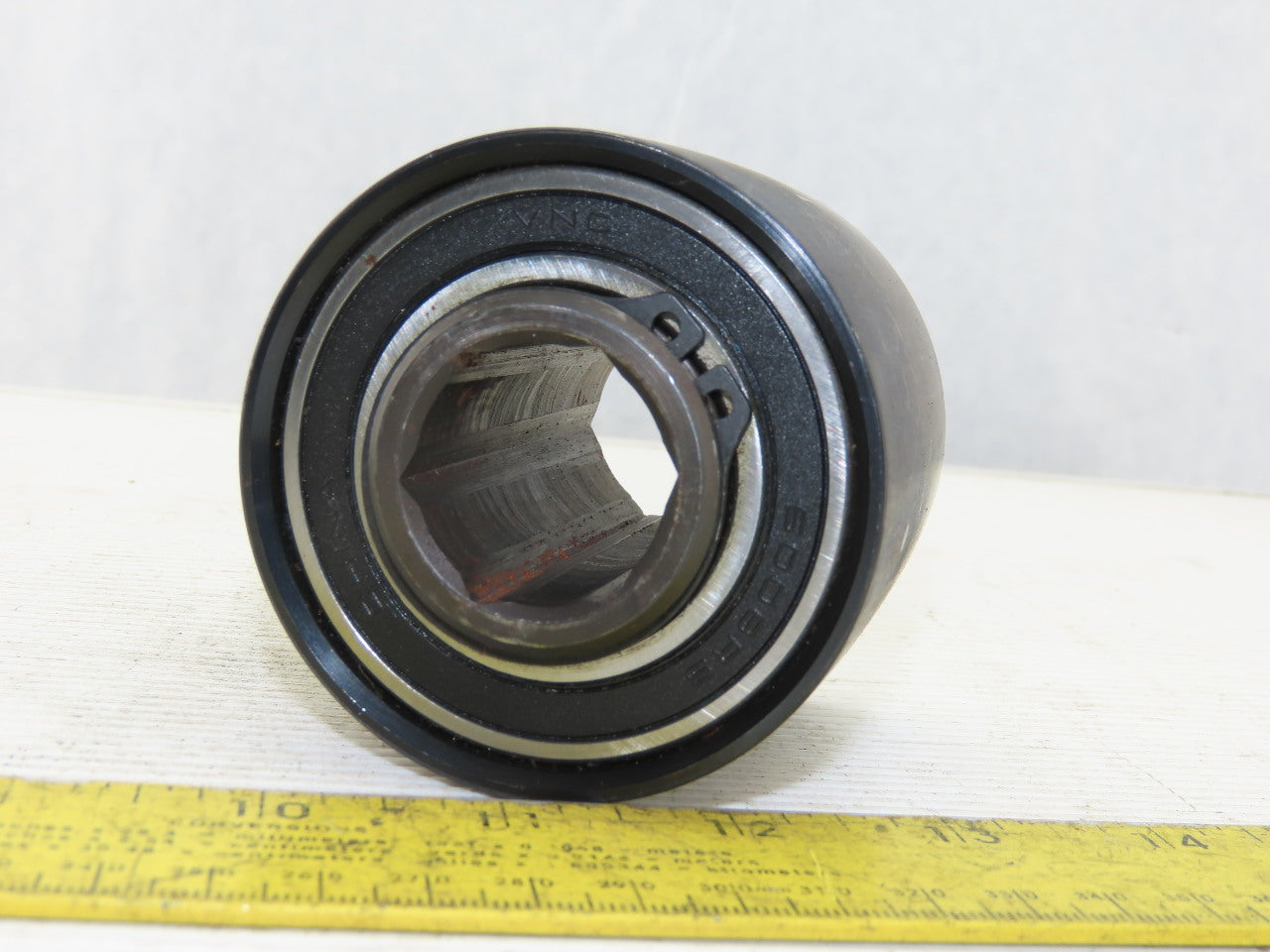 3" x 2-5/8" Crowned  Face Belt idler Pulley 1-1/16" Hex Bore