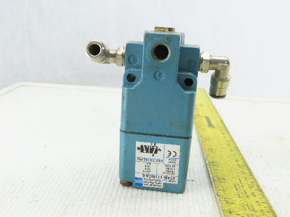 MAC 274B-111NCAA 3 Port 2 Position Air Valve 120V AC 24VDC Solenoid