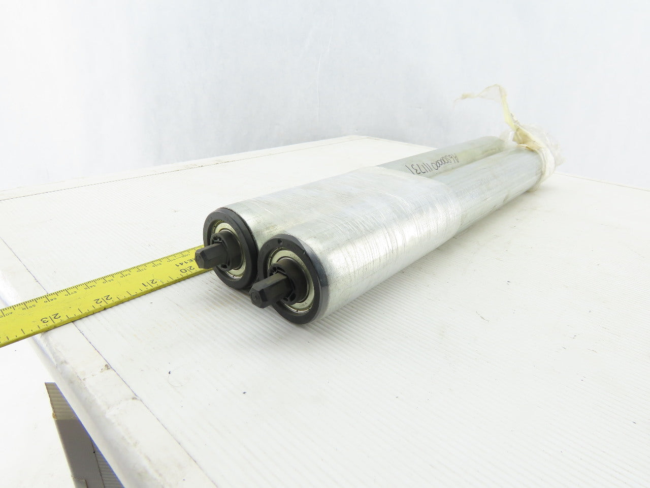 Dematic 50mm OD 16-3/8" BF 15-3/4" Face Width Gravity Conveyor Roller Lot Of 2