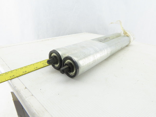 Dematic 50mm OD 16-3/8" BF 15-3/4" Face Width Gravity Conveyor Roller Lot Of 2