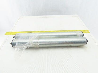 Dematic 50mm OD 16-3/8" BF 15-3/4" Face Width Gravity Conveyor Roller Lot Of 2