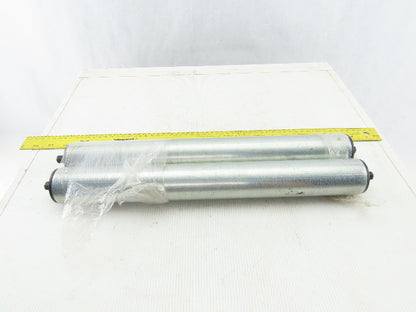Dematic 50mm OD 16-3/8" BF 15-3/4" Face Width Gravity Conveyor Roller Lot Of 2