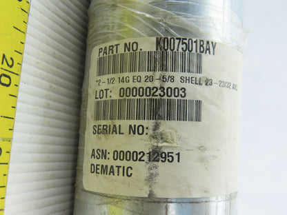 Dematic 2-1/2" OD 21-1/4" BF 20-5/8" Face Width Gravity Conveyor Roller