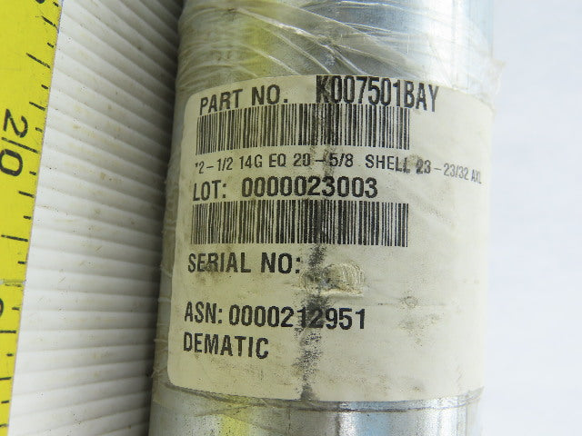 Dematic 2-1/2" OD 21-1/4" BF 20-5/8" Face Width Gravity Conveyor Roller